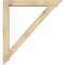 Ekena Millwork Traditional Traditional Rough Sawn Bracket w/ Offset Brace, Douglas Fir, 6"W x 40"D x 44"H BKT0604X40X44TRA01RDF - alternate 3